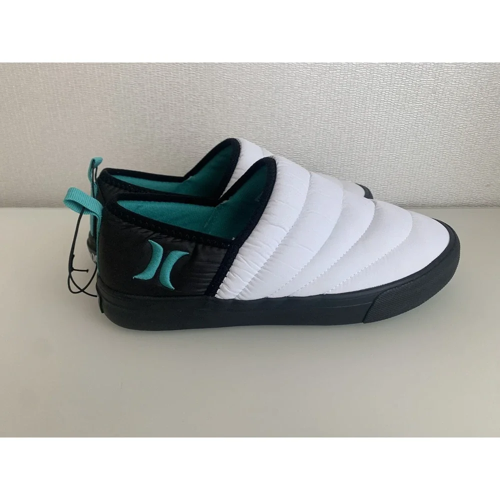 Hurley Arlo Puff Quilted Slip-On Clog Shoes Puffer Size 7 Winter Indoor Outdoor